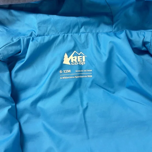 REI Coop 650 Down Infant Puffer Snow Suit Baby Bunting 6-12m - Picture 7 of 7